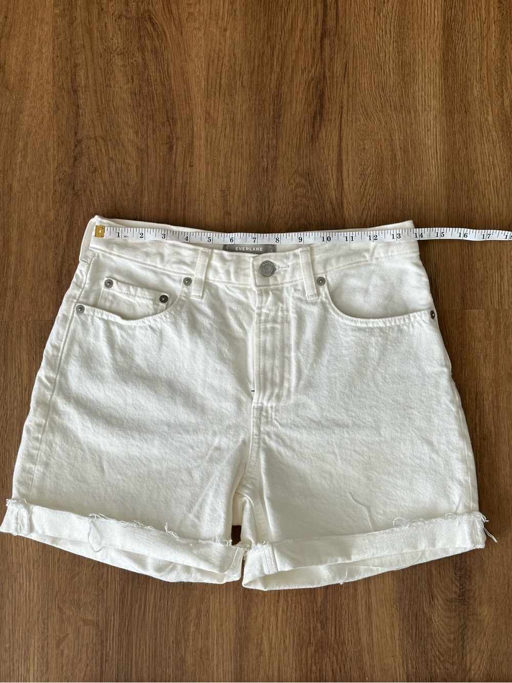 Everlane The Denim Short Size 25 Bone Like New